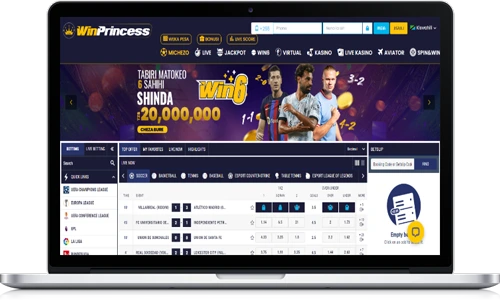 WinPrincess Tanzania platform on mobile